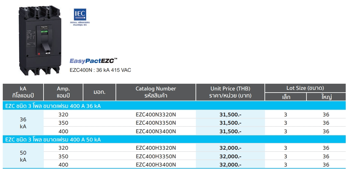 MCCB EZC 